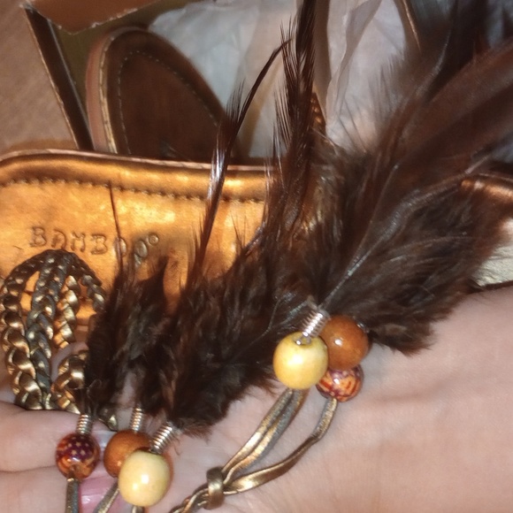 BAMBOO LACE UP SANDALS - Picture 6 of 7